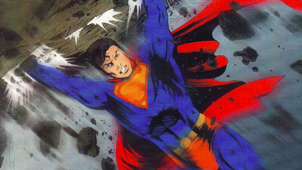 Superboy trasporta Rann verso Polaris