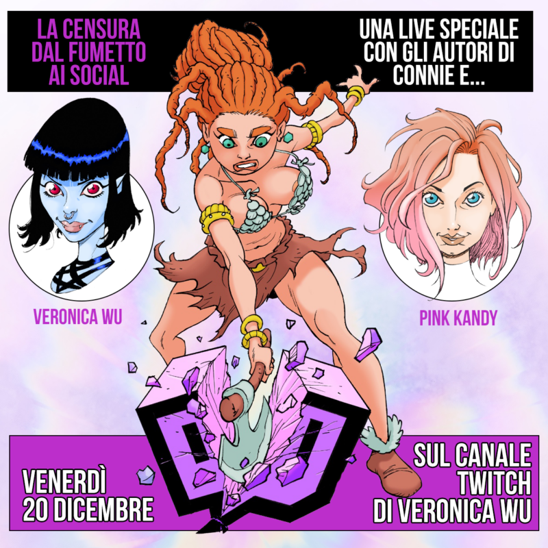 Locandina Connie live pink kandy e Veronica Wu