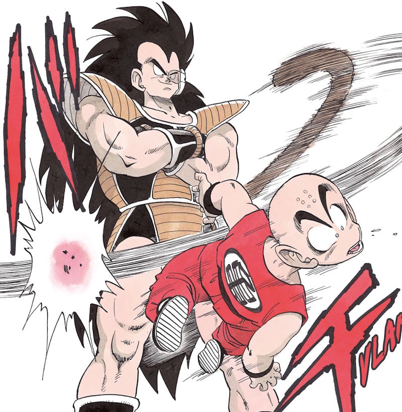 Raditz vs Krillin
