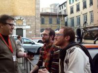 Uno scatto dall'intervista