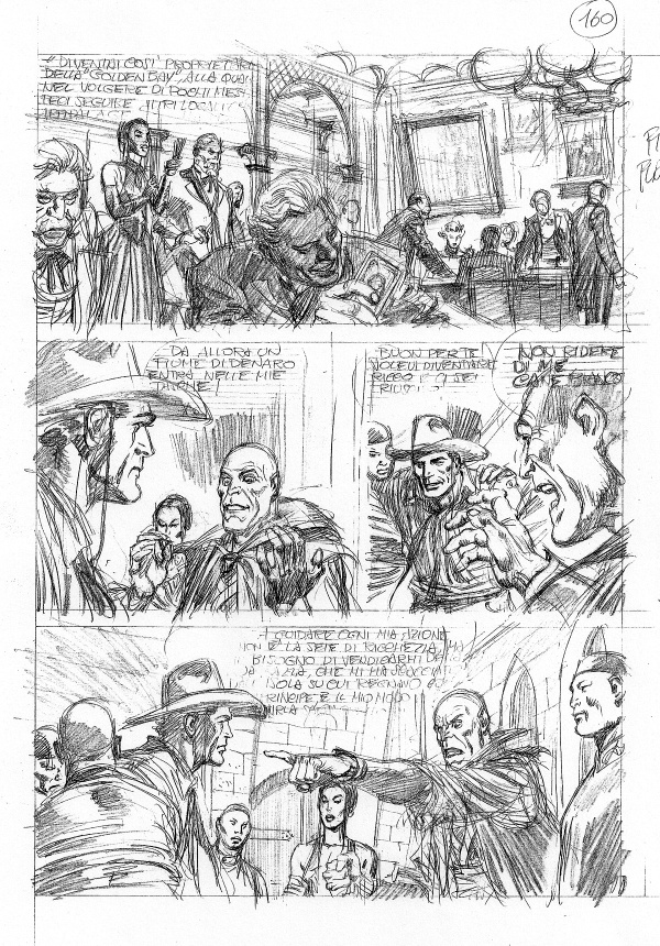 9 il castello nero tav160 matita