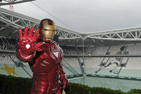 Iron Man Prova Juventus Stadium.