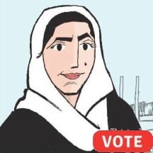 Zahra, un candidato a fumetti per le elezioni iraniane