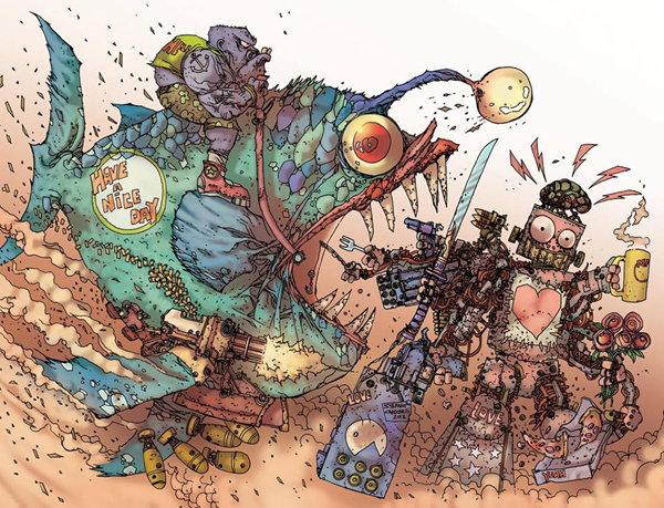 Copertina della versione inglese di Love Me Like A Psycho Robot