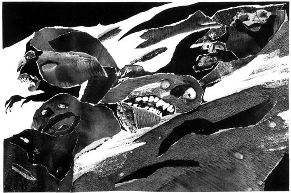 Breccia informe sobre ciegos