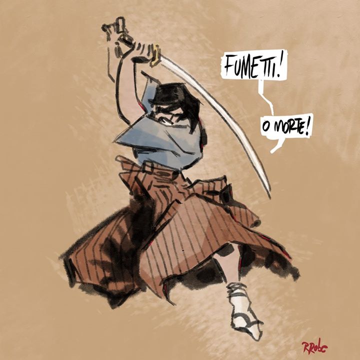 Lo sketch disegnato da Roberto Recchioni per dare l'annuncio