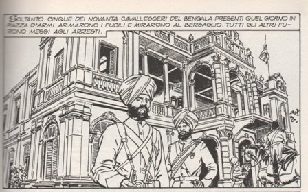 Vignetta tratta da "La Rivolta dei Sepoy"