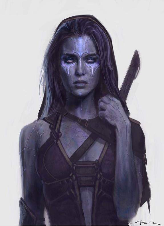 Guardiani della Galassia: concept art di Gamora e Nebula