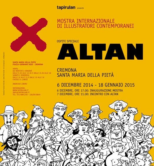 Altan a Cremona per “X” mostra di illustrato​ri contempora​nei