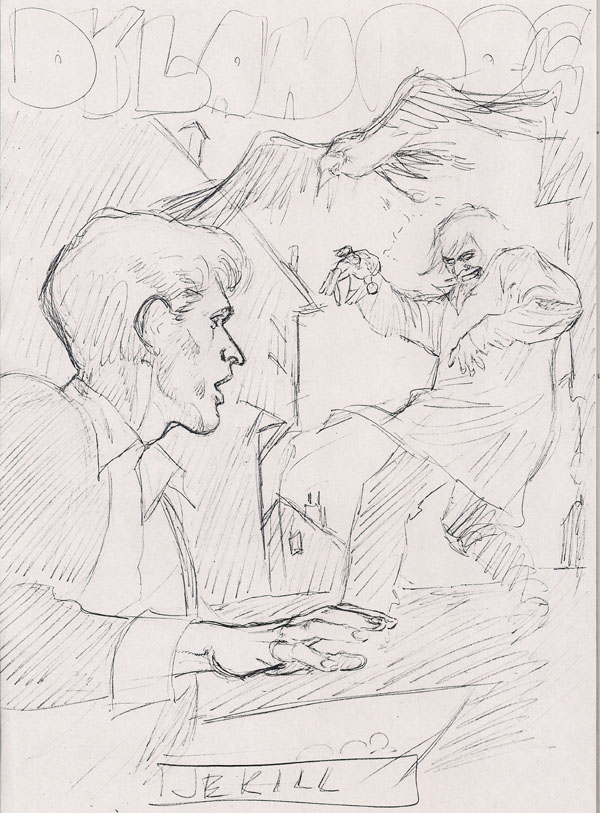 Schizzo scartato per Jekill