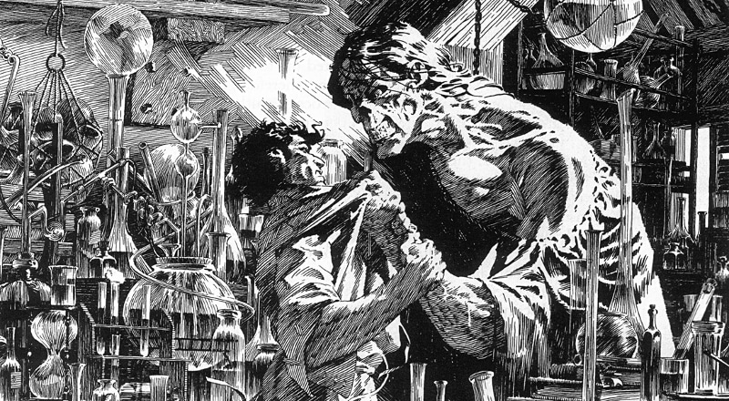 Bernie wrightson frankenstein evidenza