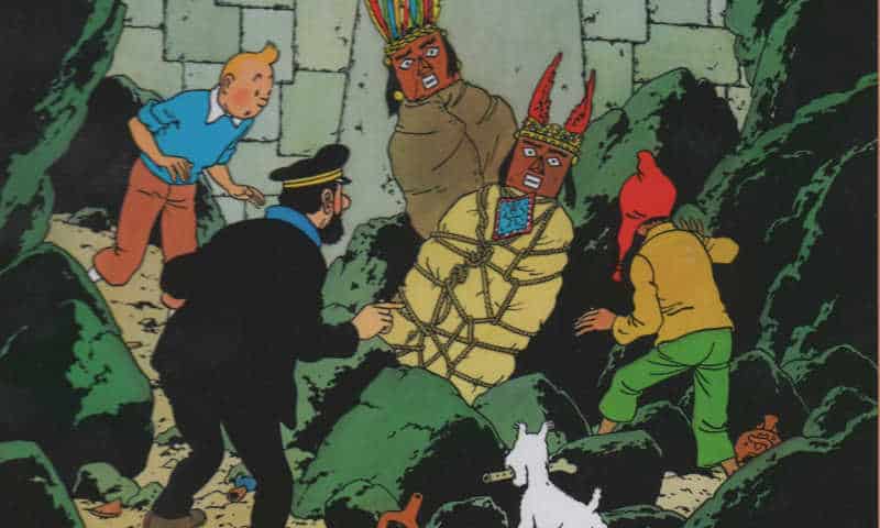 Tintin tempio sole evidenza