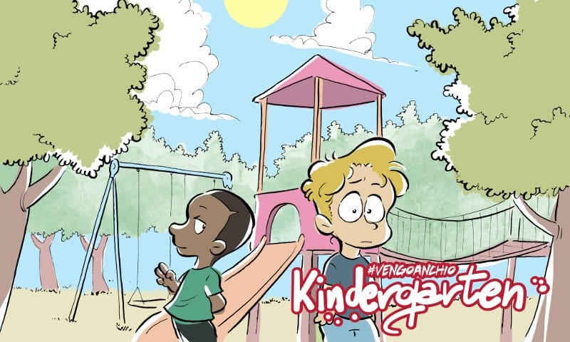 È online #vengoanchio: kindergarten, webcomic di Luca Debus