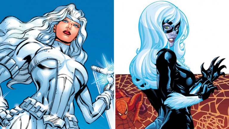 Silver sable and black cat split marvel h 2018
