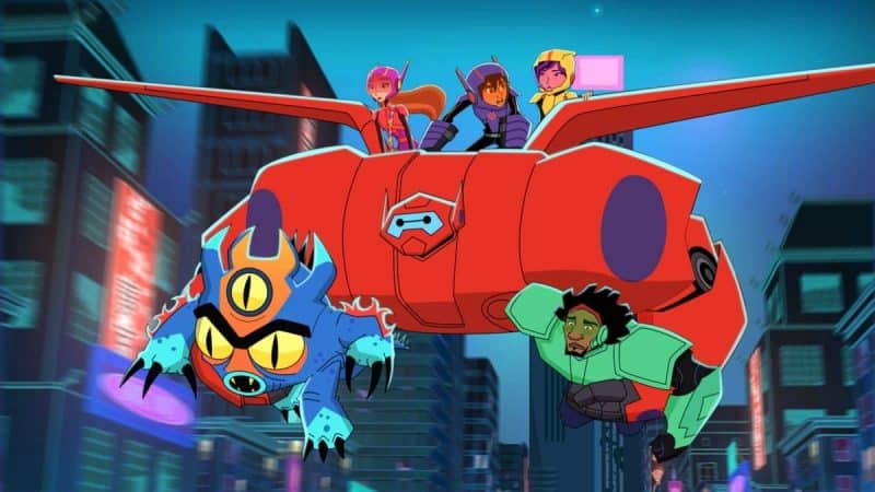 FRED, BAYMAX, HONEY LEMON, HIRO HAMADA, GOGO TOMAGO, WASABI