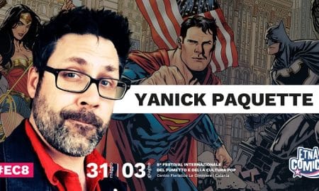 Locandina annuncio Yanick Paquette ad Etna Comics 2018