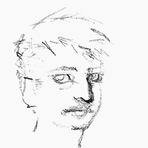 Auto ritratto quadrato