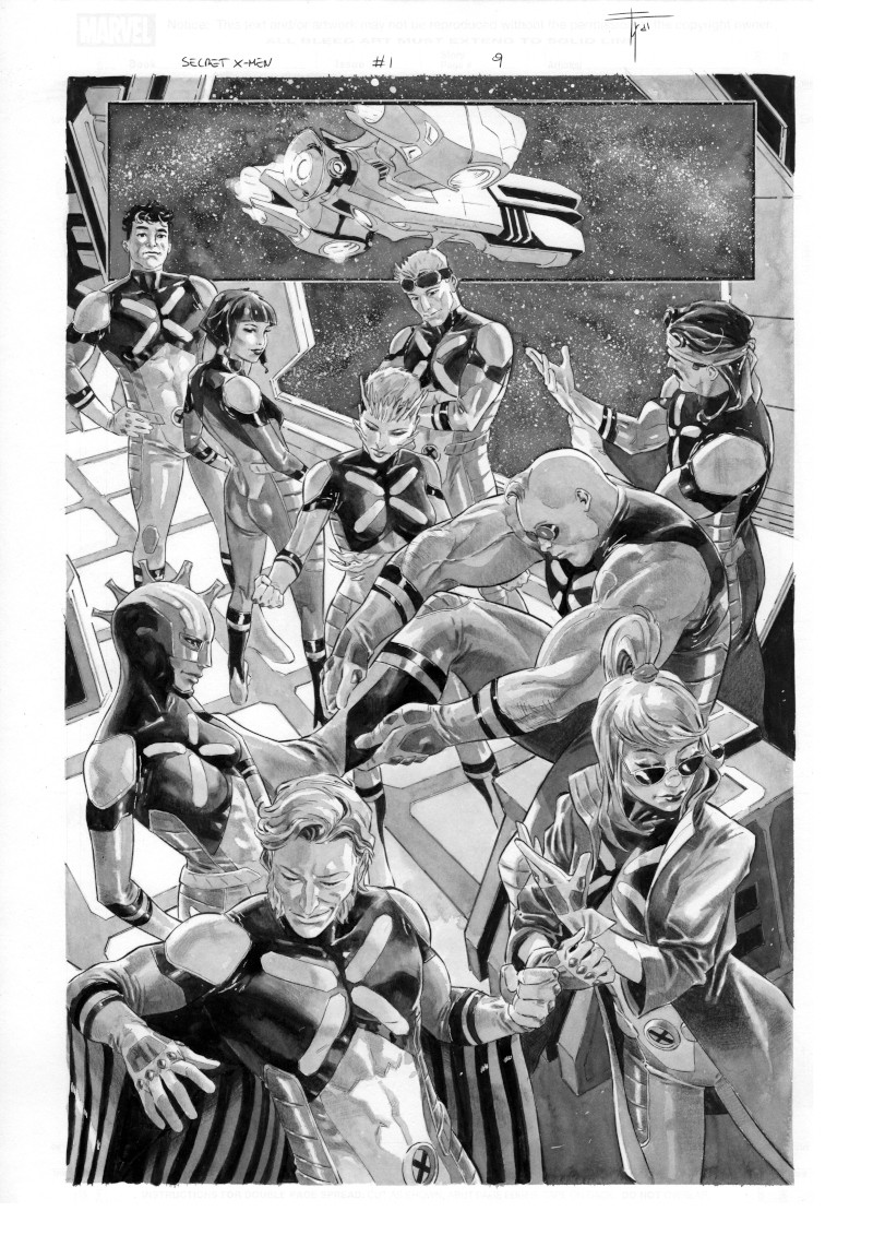 Secret X-Men #1 p9 (ink)
