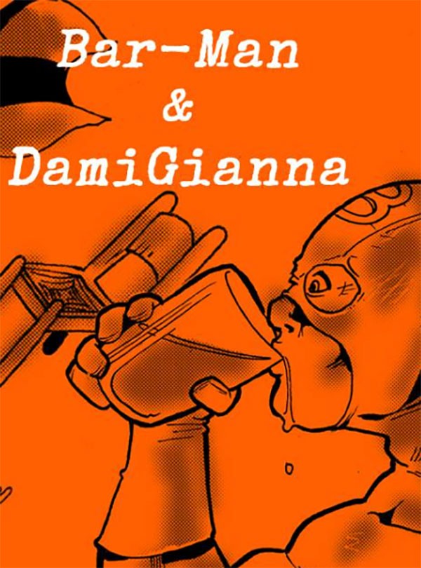 Barman e damigianna