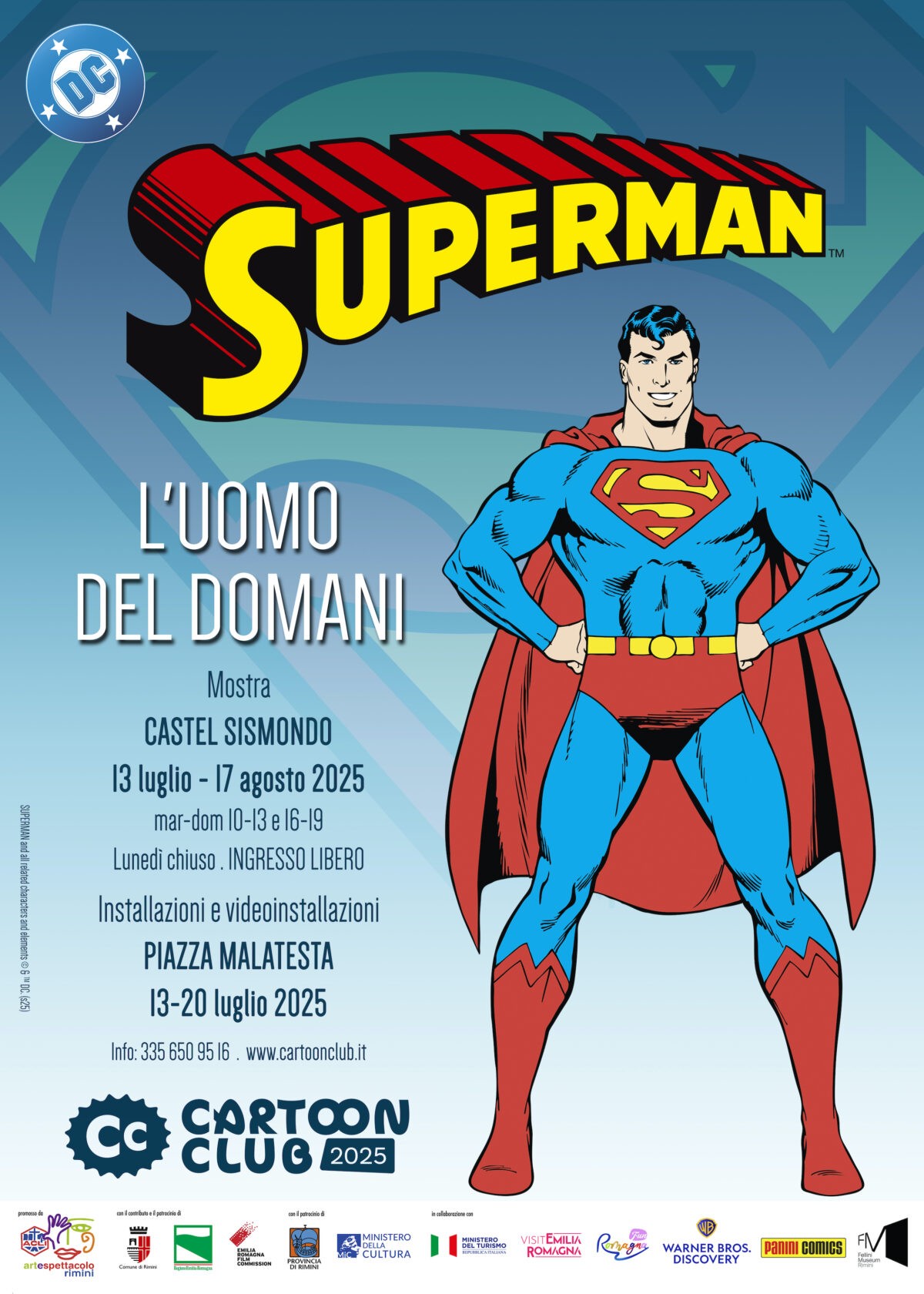 Locandina superman l'uomo del domani