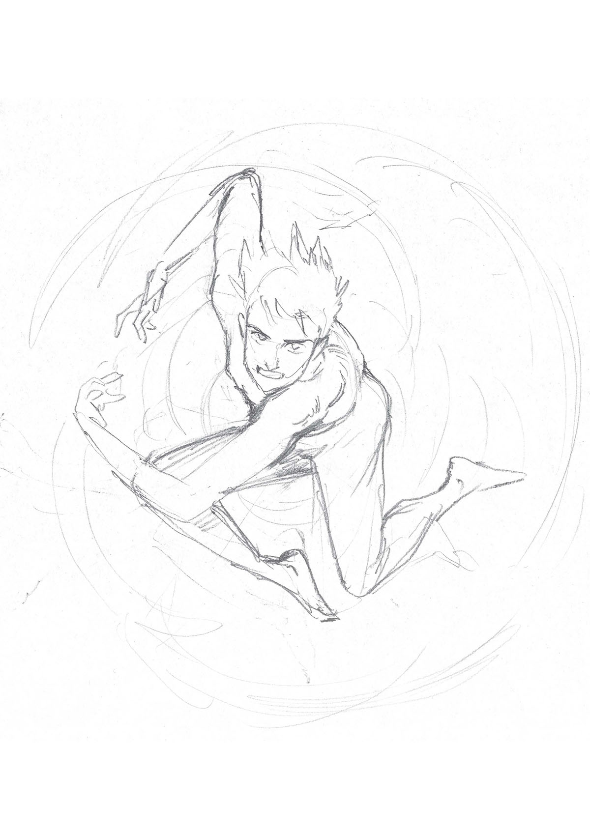 Icaro sketch inedito