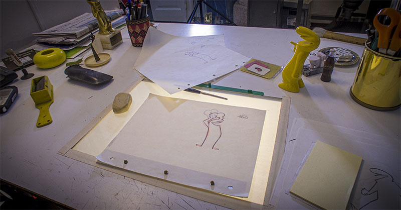 Scrivania di Osvaldo Cavandoli