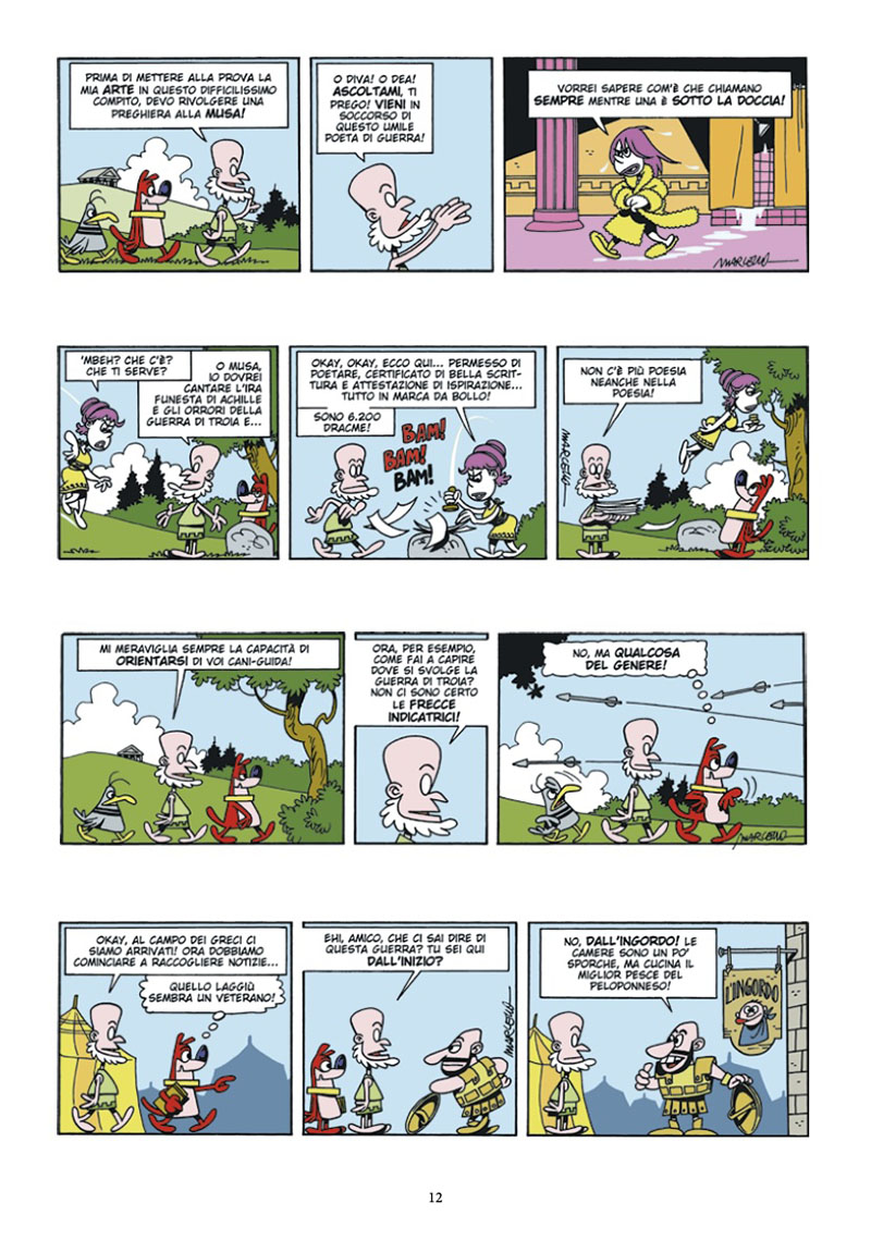 Marcello Omero L'Iliade e l'Odissea a fumetti