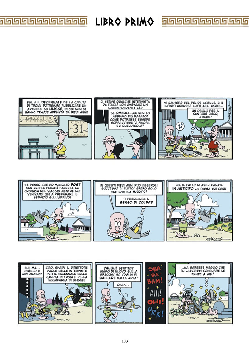 Marcello Omero L'Iliade e l'Odissea a fumetti
