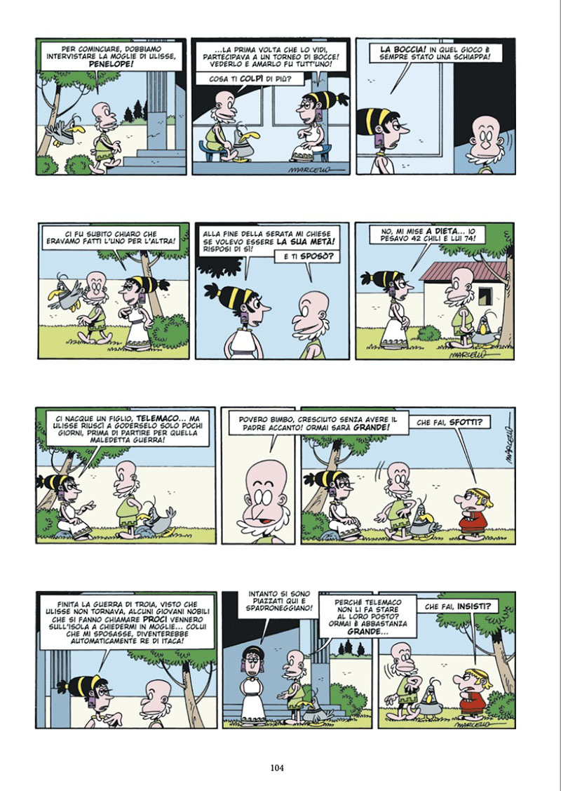 Marcello Omero L'Iliade e l'Odissea a fumetti