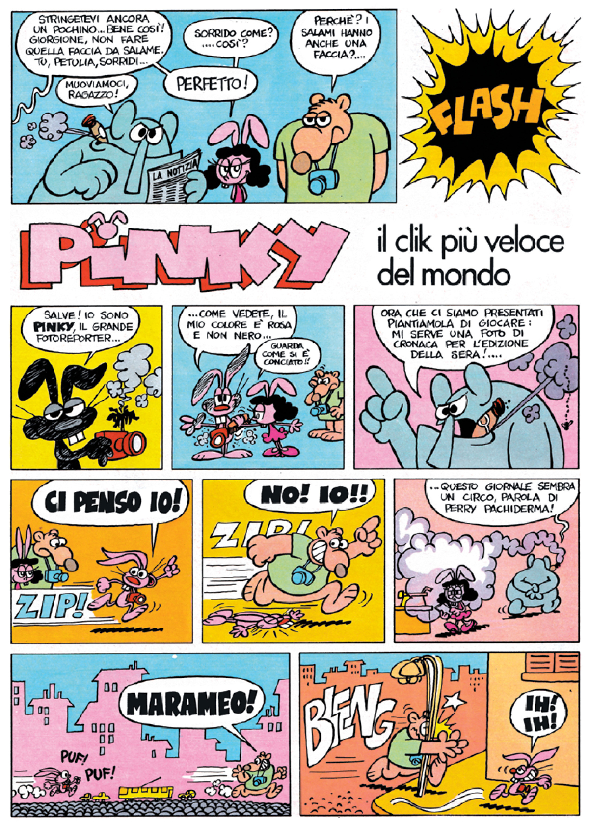 Pinky 1973 il click prima tavola prima storia