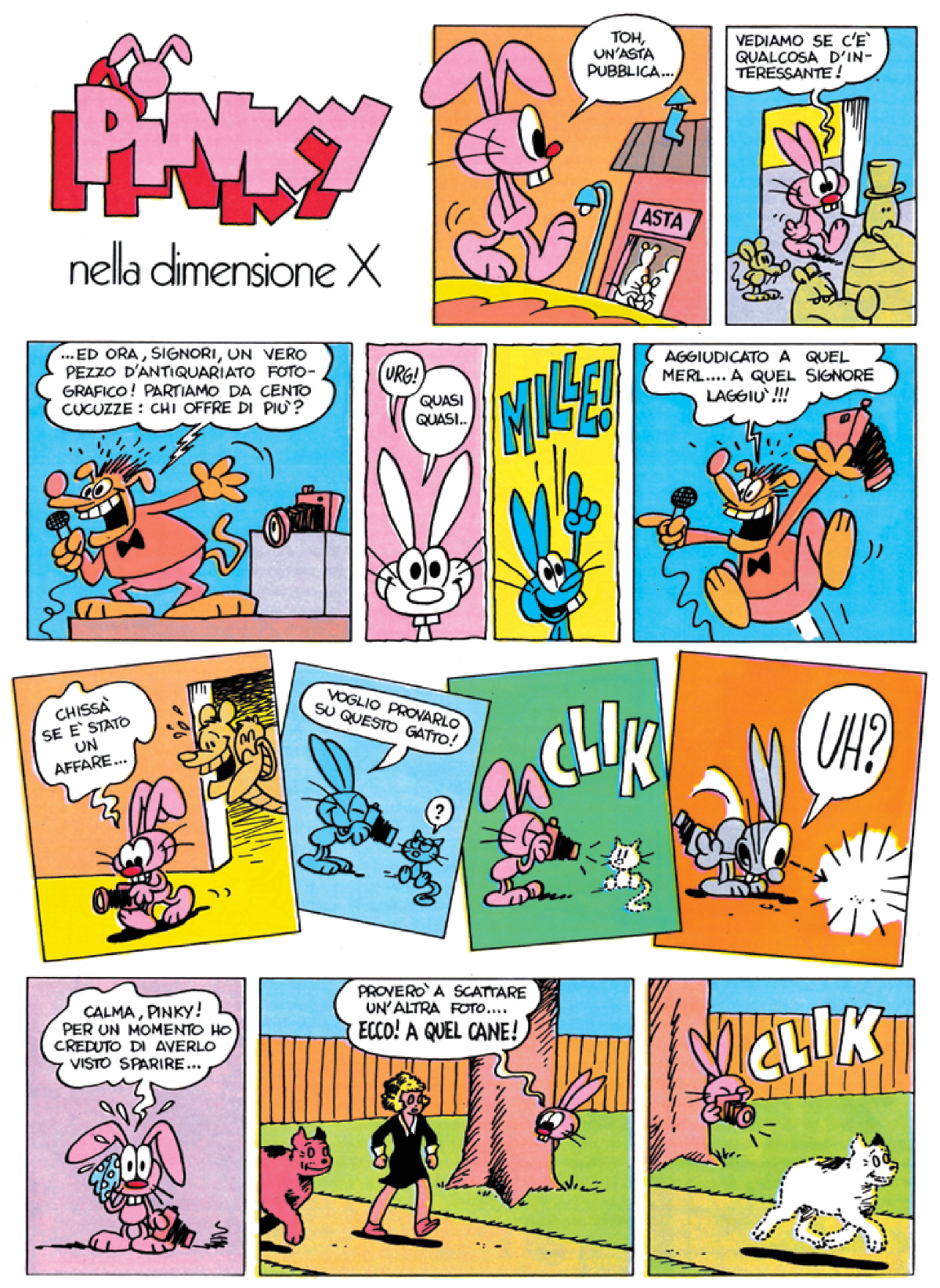 Pinky 1973 nella dimensione x omagggio little orfan annie